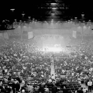 Boxing ring at the Miami Beach Convention Center in 1964