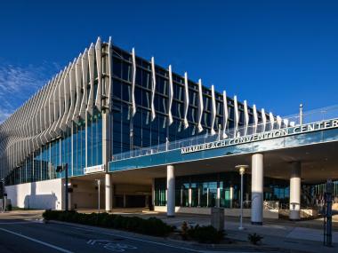 Miami Beach Convention Center and parking entrance