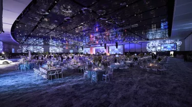 Grand Ballroom with dining tables